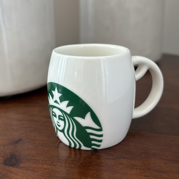 Starbucks Demitasse 3 oz Espresso Cup w/ Ornament Loop, Siren Mermaid Logo 2010 - Picture 1 of 8